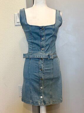 Reformation Belted Jean Mini Dress Size 0